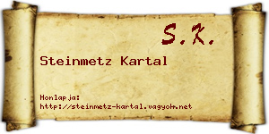 Steinmetz Kartal névjegykártya